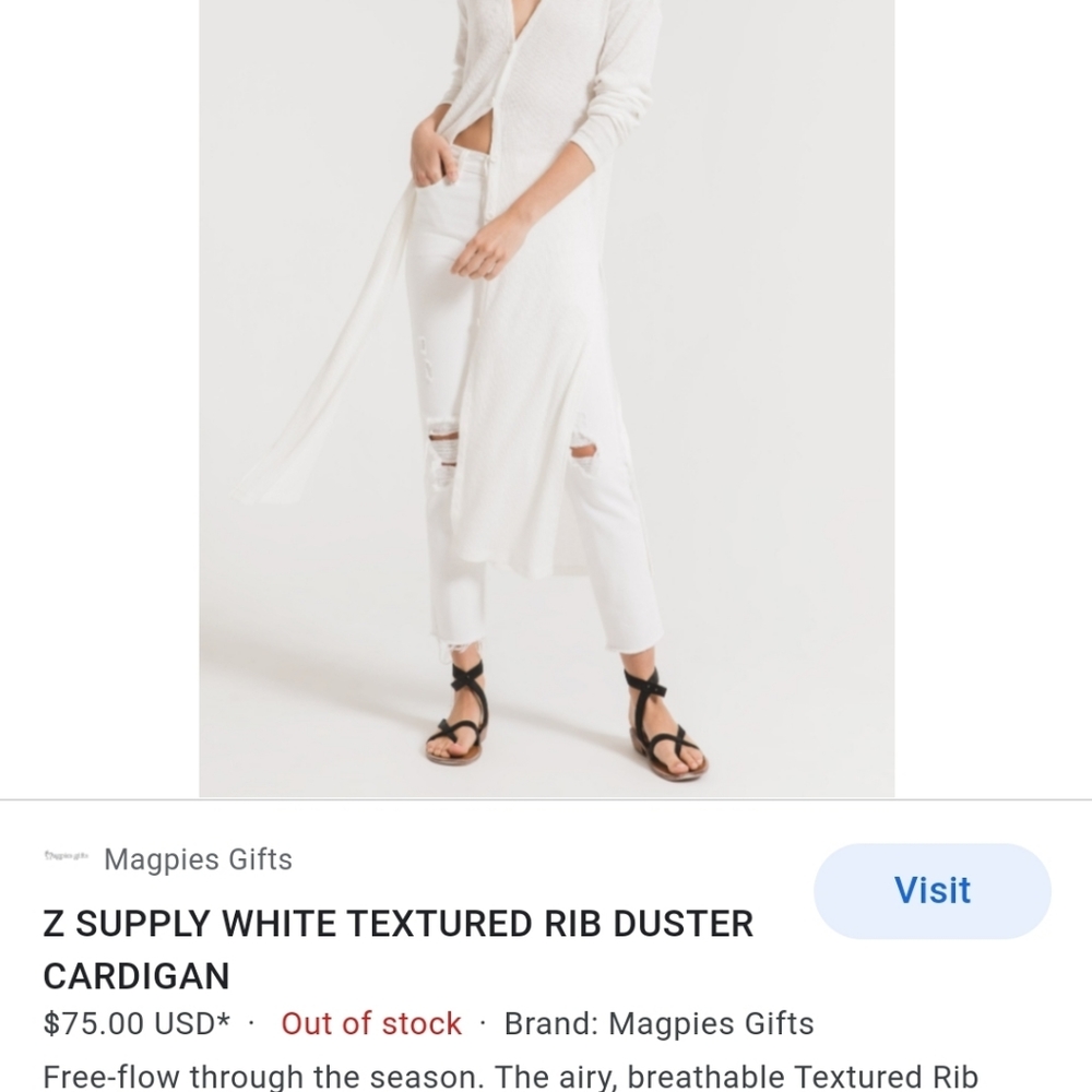 Z Supply duster cardigan